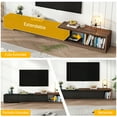 thumbnail image 7 of Blotout 82"-107" Extendable TV Stand with 3 Storage Drawers,Fits TVs up to 120 Inch,Modern Wooden Entertainment Center for Living room, Bedroom, 7 of 7