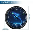 thumbnail image 3 of Voice Activated Clock with Glow Light 12 Inch Large Silent Wall Clock Battery Operated for Home Decor Glowing Blue Creature, 3 of 8