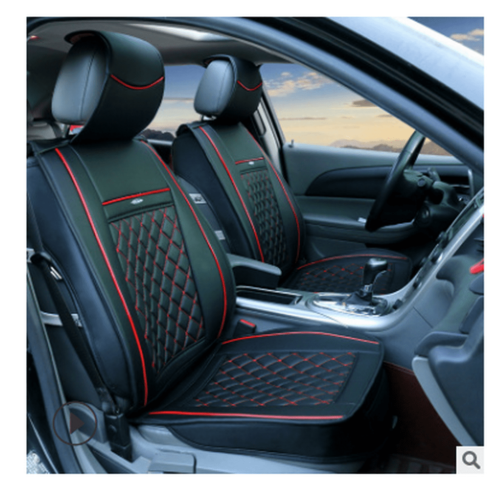 PU Leather Seat Covers Car SUV Seat Cushions Front Universal Full Set