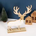 thumbnail image 4 of Xihbxyly Principal Adorno Navideño Decoración Navideña Regalo Adorno de Reno de Madera, 4 of 6