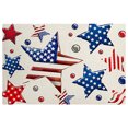 thumbnail image 2 of GFHFHITJ 4th Of July Star Placemat Heat Resistants Polyester Table Mat Patriotic Americans Flag Theme Kitchen Dining Decor Singles, 2 of 6