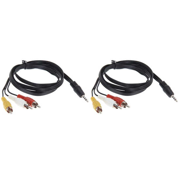 Adaptador 3 Cable Estándares Audio Video AV Converter para Smartphones 2PCS