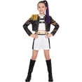 thumbnail image 2 of Halloween Stage Role Play Stage Cosplay Costume, Popular Singers Idol Dance Performance Suit, Includes Outerwear, Top and Pants, Fashion Role Play Costume Party, 120(5-6 Years), 2 of 9