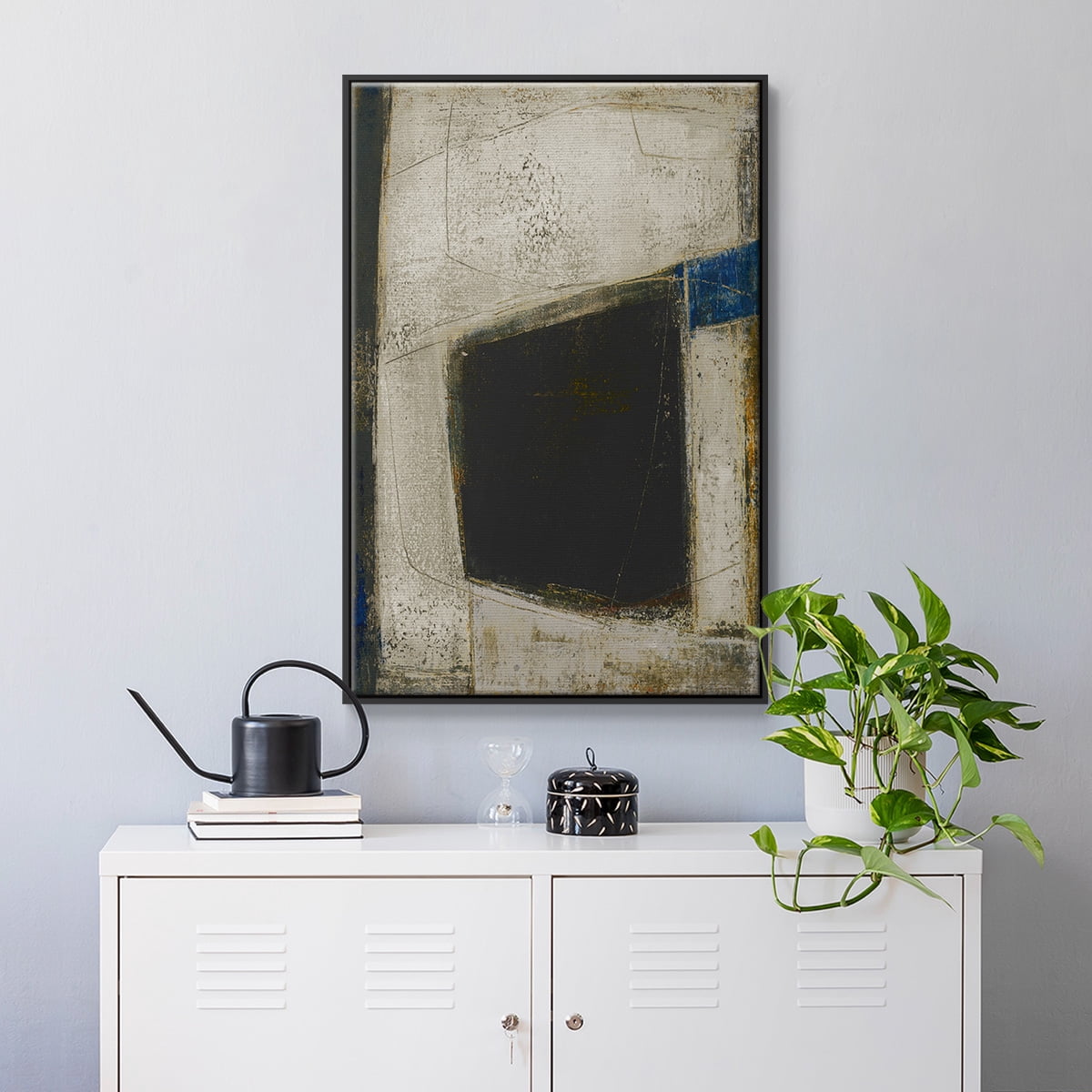 Policy of Truth II Framed Premium Gallery Wrapped Canvas - Ready to Hang - 25 x 37 - Black Floating Frame