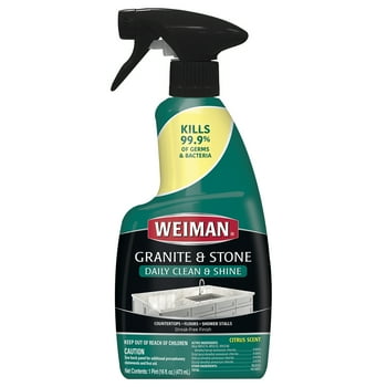 Weiman Granite and Stone Daily Clean and Shine with Disinfectant, 16 Ounce
