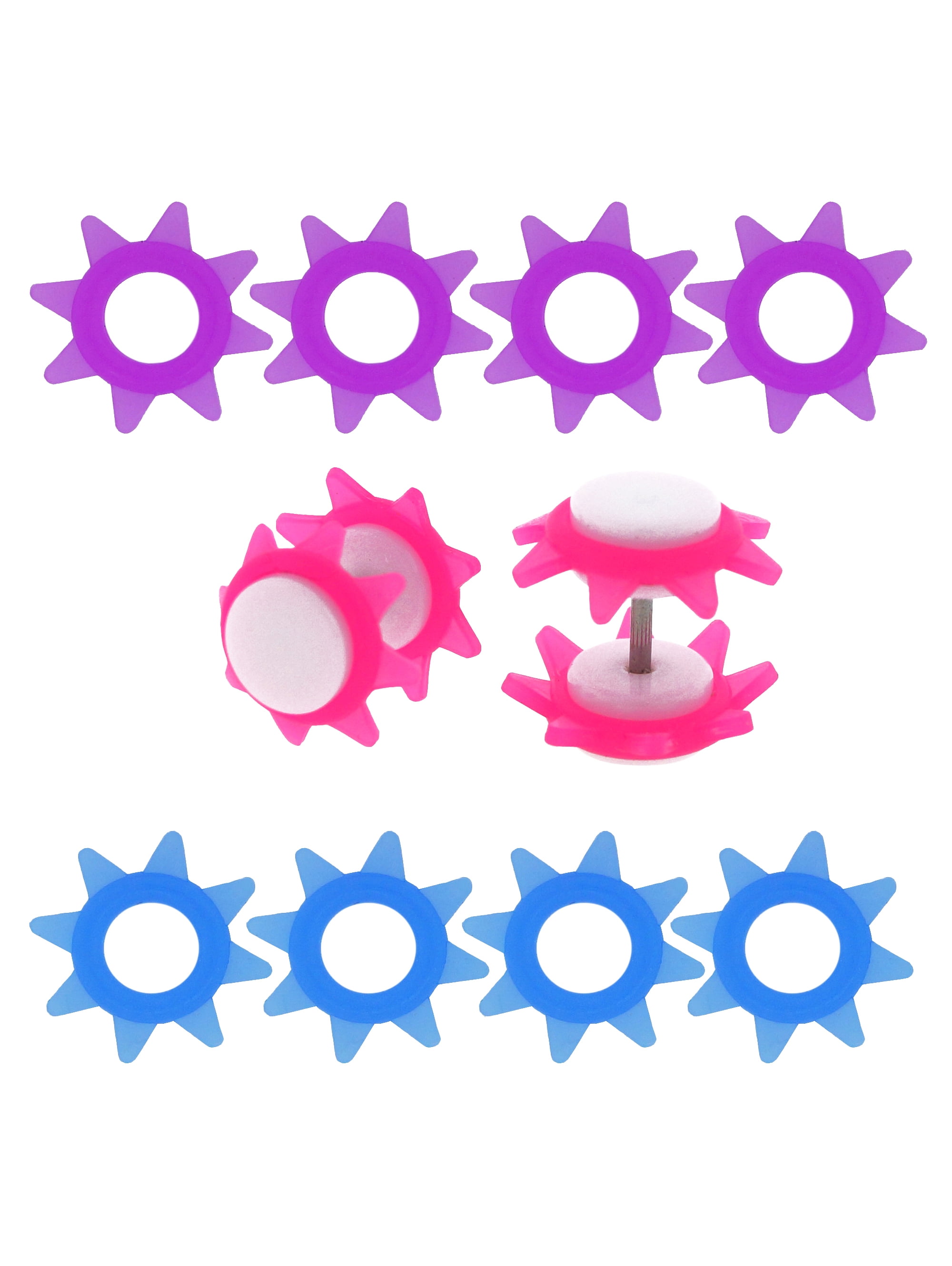 Body Jewelry BODY JEWELRY Stainless Steel Illusion Plugs with Spike O