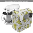 thumbnail image 2 of Banana Stand Mixer Cover, Retro Repeating of Fruits Peeled and Whole with Paint Spots, Kitchen Appliance Organizer Bag Cover with Pockets, 5 Quarts, Yellow Dark Sepia, by Ambesonne, 2 of 4