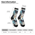 thumbnail image 2 of KLL Butterflys Print Cool Socks Men's Women's Crew Socks Funny Crazy Novelty Stockings, 2 of 6
