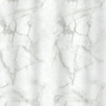 thumbnail image 5 of Bath Bliss White Marble Design PE and EVA Shower Curtain, 70" x 72", 5 of 5