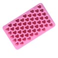 thumbnail image 3 of Molde de hielo de caramelo de 3 piezas, bandejas de cubitos de hielo de silicona Mini forma de corazón Molde de chocolate de jalea de bola de gominola de caramelo - Rosa, 3 of 3