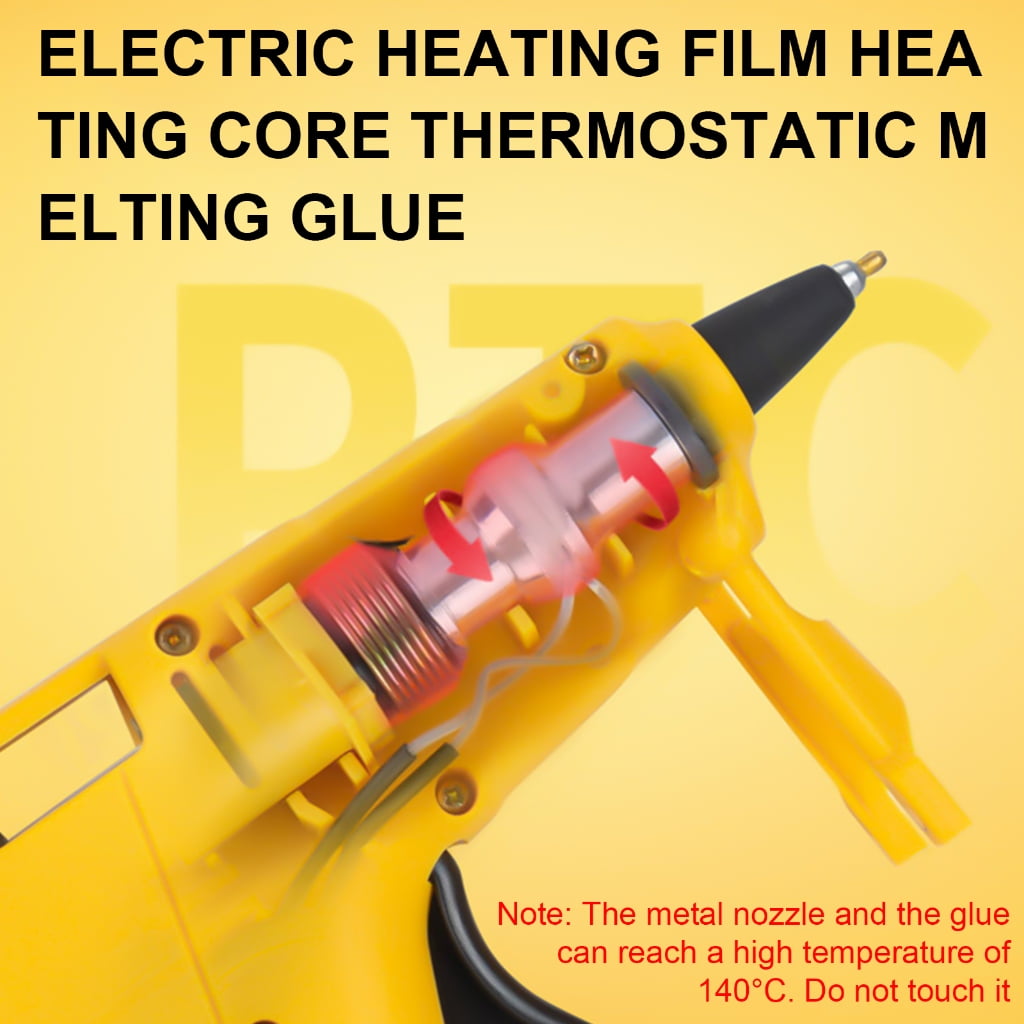 Hot Glues Guns with 60 Glues Sticks Fast Preheating Hot Melt Guns Glues Guns Kit for Kids School Craft Projects Home Repair