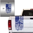 thumbnail image 2 of U.S. Air Force USAF Veteran Retired Distressed American USA US Flag Truck Tailgate Vinyl Decal Compatible with most Pickup Trucks Military Sticker US Army (11" x 20", Cobalt Blue), 2 of 8