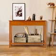 thumbnail image 3 of Costway Console Table Storage Shelf Modern Sofa Table w/ Drawer Entryway Hallway Cherry, 3 of 10