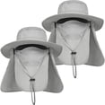 thumbnail image 1 of IYEBRAO Sombrero para el sol para hombre al aire libre con solapa para el cuello y la cara Protección UV Sombrero de pesca de ala ancha para senderismo Safari Jardinería UPF 50+, 1 of 1