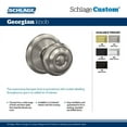 thumbnail image 7 of Schlage Fc21-Geo-Ald Custom Georgian Passage & Privacy Door Knob Set - Bronze, 7 of 7