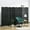 Black, variant on Demi Bonn 8-Panel Folding Room Divider Screen, 5.6' Tall Privacy Screen for Home Office, Space-Saving Freestanding Partition, Beige