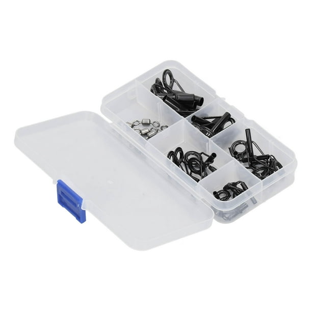 Fishing Rod Tip Repair Kit, Fishing Rod Guides Portable Reduce Damage 5  Apertures With Storage Box For Replacement 