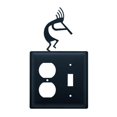 thumbnail image 1 of Village Wrought Iron EOS-56 Kokopelli Outlet and Switch Cover - Black, 1 of 3