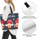 thumbnail image 3 of Balery Three Cute Christmas Gnomes Bolsa Tote Estilo Estético con Cremalleras, Bolsa de Hombro, Bolsa de Compras Grande y Plegable, 3 of 8