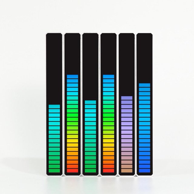 Control de aplicación tipo C RGB 32LED Barra de luz de ritmo activada por voz (blanco piano) Likrtyny Para estrenar