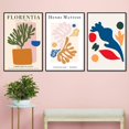 thumbnail image 3 of IDEA4WALL Framed Canvas Print Wall Art Set of 3 Colorful Abstract Floral by Henri Matisse Fine Art Famous Paintings Wall Decor Botanical Illustration Prints Minimal Bohemian Artwork - Black 16"x24"x3, 3 of 5