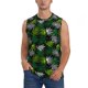 thumbnail image 1 of Balery Tropical Leaves1 Camisetas sin mangas para hombre, absorbe la humedad y protege contra el mal olor.-Small, 1 of 7
