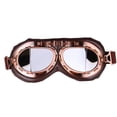 thumbnail image 1 of Protección UV, antiarañazos, antivaho, a prueba de viento, ideal para andar al aire libre - Gafas de sol de moto vintage con lentes plateadas, 1 of 5
