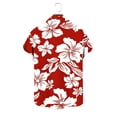 thumbnail image 7 of Amzcrzy Hawaiian Shirt for Men Fashion Casual Short Sleeve Button Down Shirts Casual Tops Tropical Print Breathable Beach Vacation Summer Blouse with Pockets 2XL, 7 of 7
