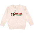 thumbnail image 2 of Inktastic Candy Cane Jesus Toddler Sweatshirt, 2 of 4