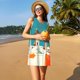 thumbnail image 3 of Balery Colorful Greek Windmills Vestidos de verano para mujer con estampado: vestido holgado sin mangas, vestido playero informal y cómodo para días calurosos., 3 of 7