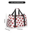 thumbnail image 3 of Rateoe Hand Drawn Strawberry Pattern Gym Bag for Women, Duffle Bag for Travel with Wet Pocket, Carry on Weekender Bags for Women, Water Resistant Travel Bag Duffel Bag, 3 of 7