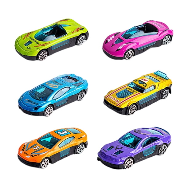 Vogacara 6 unids/set selección de juguetes para niños coche de carreras modelo 164 juguetes de aleación para niños juguetes para niños Kits de construcción modelo cinco