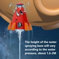 thumbnail image 3 of Wadada Water Rocket Sprinkler Toy Launcher - Outdoor Splash Sprinklers for Kids Outdoor Yard Sprinkler 360-Degree Rotation Attaches to Garden Hose Splashing Fun Toys for Gift (White), 3 of 7