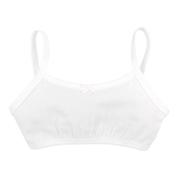 Corpiño Baby Creysi para Niña, Liso con Tirantes Blanco Talla 12 Años