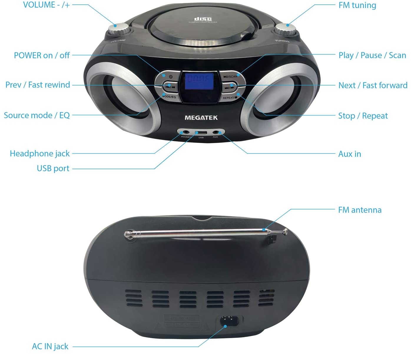 boombox stereo system