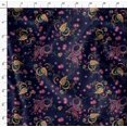 thumbnail image 4 of Soimoi Velvet Fabric Floral & Paisley Print Fabric by Yard 58 Inch Wide, 4 of 5