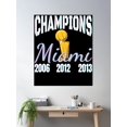 thumbnail image 2 of Miami Champions Championship Trophy Poster Wall Art, Modern Wall Decor For Living Room Bedroom, 8x12 UNFRAMED, 2 of 3
