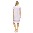 thumbnail image 4 of Lati Fashion Women Nightgowns Short Sleeve Female Nightgowns & Sleepshirts Purple XXXL, 4 of 4