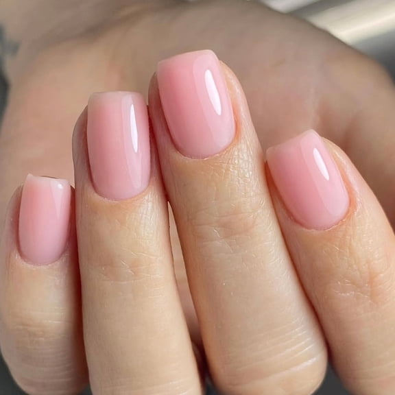 French Tip Nails Square Nails Tip Fake Nails False Nails with Design Full Covers Artificial Acrylic Nails