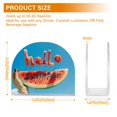 thumbnail image 3 of Hand Watermelon Hello Summer Napkin Holder for Table Clear Napkin Stand Paper Holder Acrylic Organizer Dispenser Napkins for Dinner Kitchen Restaurant Room, 3 of 8