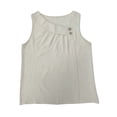 thumbnail image 4 of Yindaity Womens Short Sleeve Top Womens Summer T-Shirts Short Sleeve V Dolman Tops with Side Shirring Loose Fit Shirts Spring Fashion(Beige,L), 4 of 4