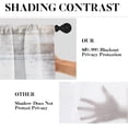thumbnail image 3 of Brown Kitchen Window Curtains Valance and Tier Set 36 Inch, Grey Beige 3 Piece Set Rod Pocket Short Curtains for Window, Modern Abstract Art Window Treatment Tiers for Living Room Bedroom, 3 of 5