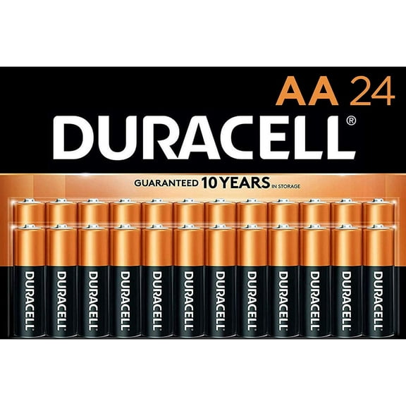 Duracell - CopperTop AA Alkaline Batteries - Long Lasting, All-Purpose Double A Battery for Household and Business - 72 Count