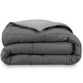 thumbnail image 4 of Bare Home Goose Down Alternative Reversible Comforter, Oversized King, Gray/Light Gray, 4 of 6