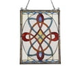 thumbnail image 3 of CHLOE Katherine Victorian Tiffany-glass Window Panel 24" Tall, 3 of 3