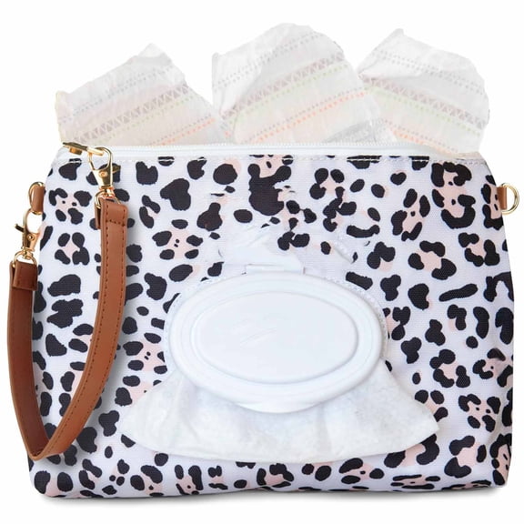 ACDANC Diaper Clutch - Portable Wipes Dispenser & Baby Travel Essential, Airtight Dispenser, Refillable Wipes Container, Travel Baby Essentials, Diaper Bag Purse