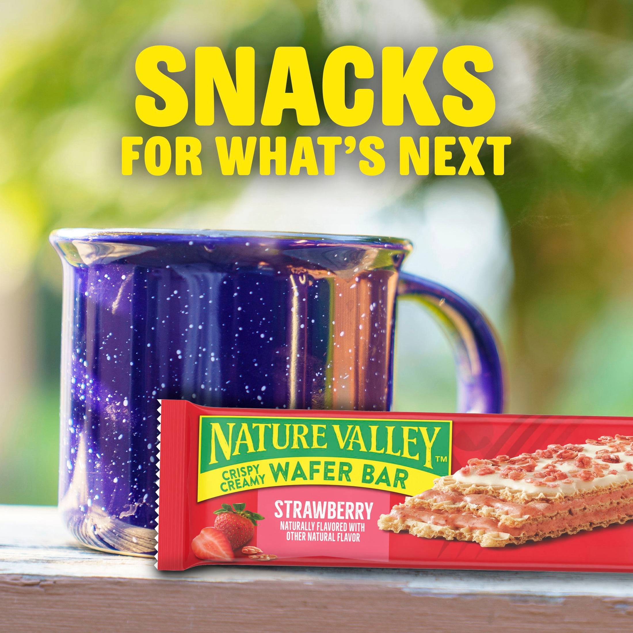 (3 pack) Nature Valley Crispy Creamy Wafer Bars, Strawberry, Whole Grain, 5 Bars, 6.5 oz