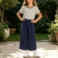 thumbnail image 4 of LvhaoGJOB Little Kids Girls T-Shirt and Pants Outfit Set - Elastic Waist, 4 of 6