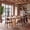 Natural and Camel, variant on COLAMY 7 Piece Dining Room Table Set for 4-6 People, 72" Large Oak Veneer Wood Dining Table with Upholstered Chairs, Mid Century Modern Kitchen Furniture Set, Walnut & Beige