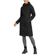 Eddie Bauer Ladies's Hooded Down Duffle Coat, Black Large